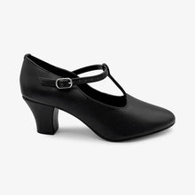 Load image into Gallery viewer, SO DANCA Chrissie CH40 2" Heel Man-Made Leather T-Strap Character Shoe