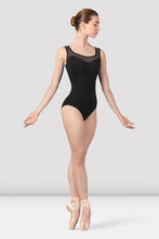 Load image into Gallery viewer, BLOCH BLACK SCOOP BACK WEAVE TANK LEO
