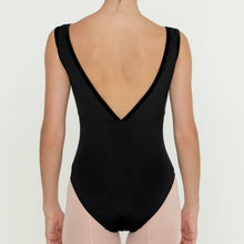 Load image into Gallery viewer, Ladies BULLET POINTE Velvet Trim Leotard
