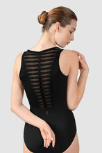 Load image into Gallery viewer, BLOCH BLACK SCOOP BACK WEAVE TANK LEO

